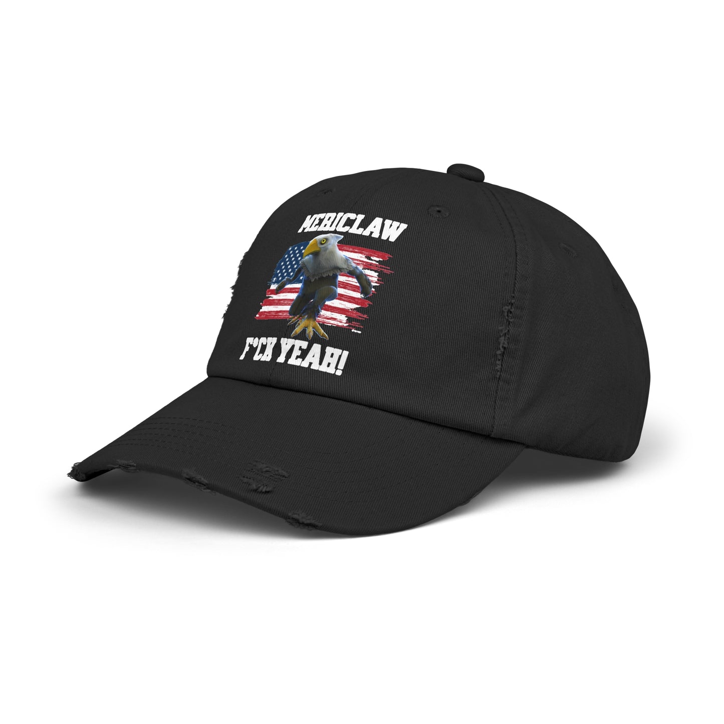 Mericlaw F*ck Yeah - TCG World Metaverse Sprite / American Flag Unisex Distressed Cap