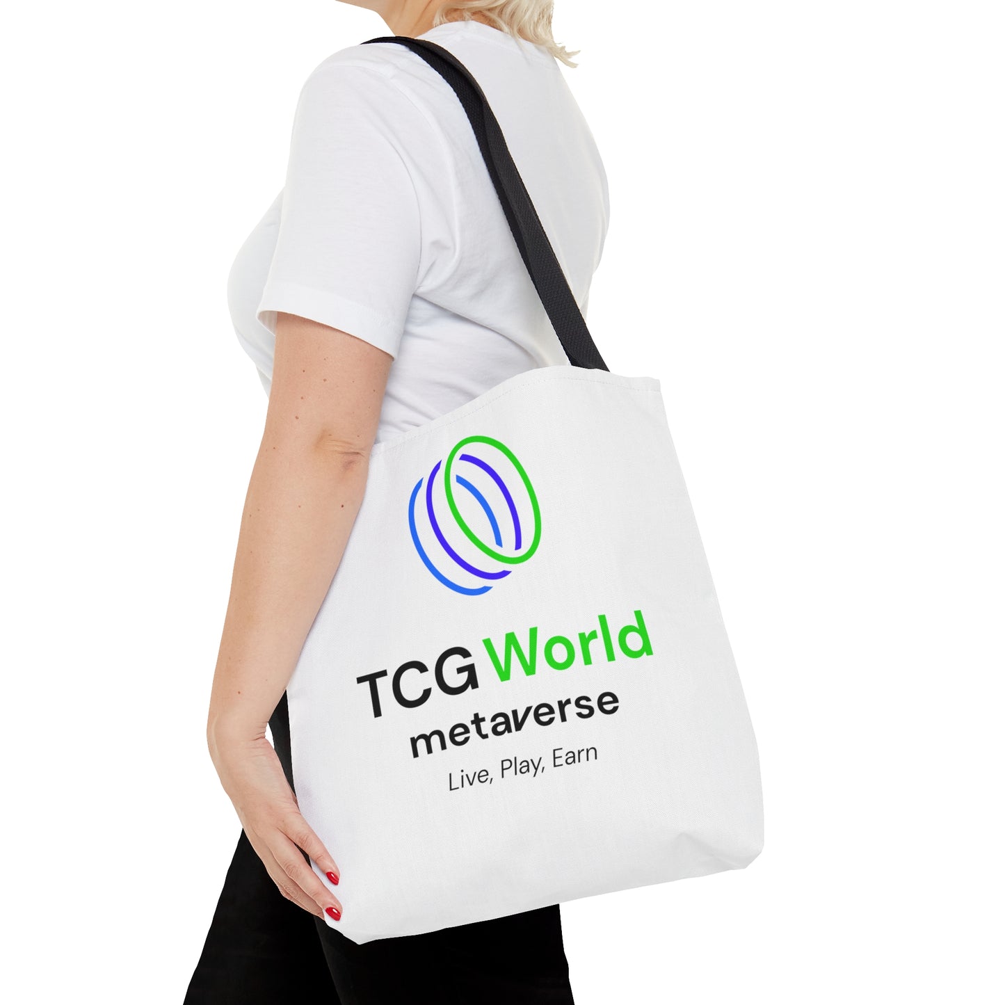 TCG World Metaverse Tote Bag - White