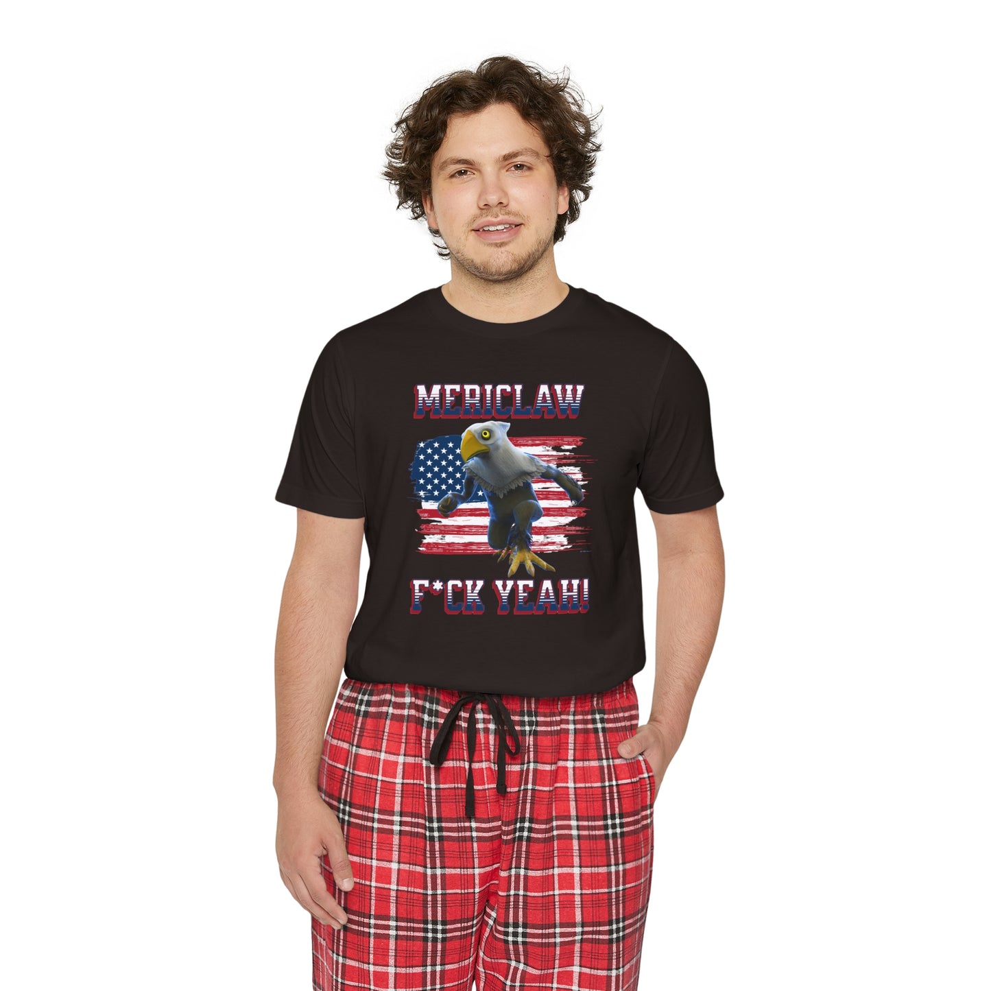 Mericlaw F*ck Yeah - TCG World Metaverse Sprite / American Flag - Men's Short Sleeve Pajama Set