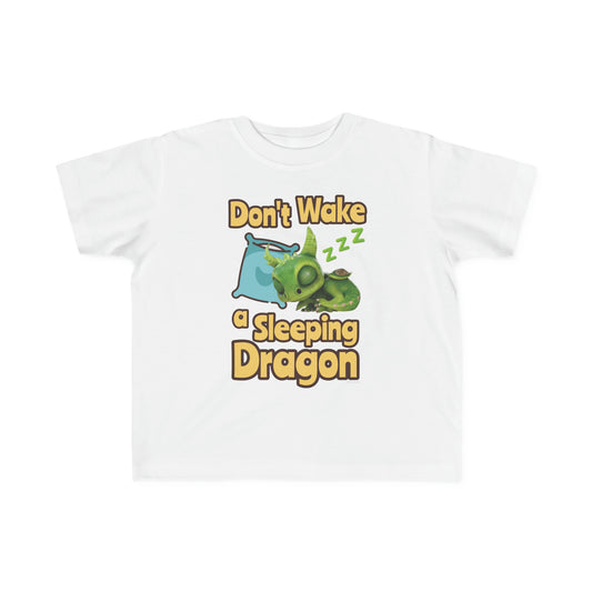 Gaia Don't Wake A Sleeping Dragon Toddler's Fine Jersey Tee Shirt
