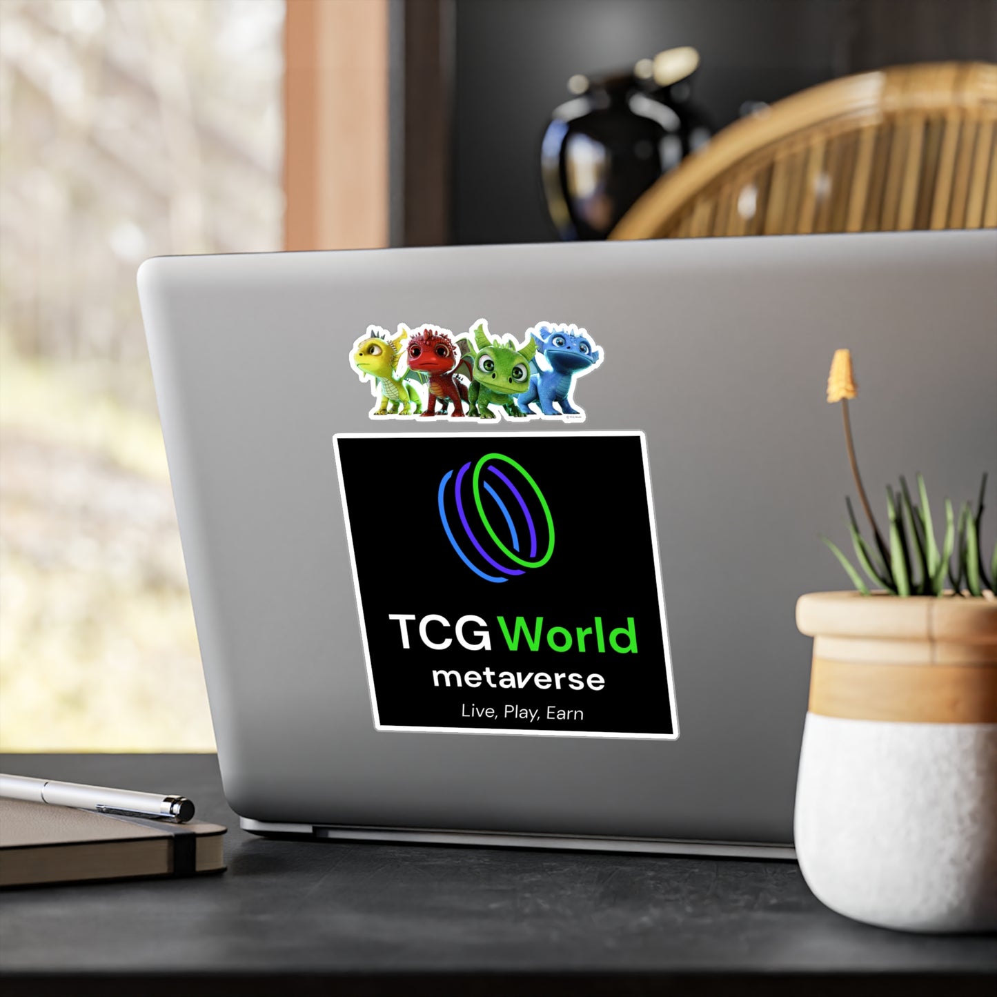 TCG World + Baby Dragon - Kiss-Cut Vinyl Decal