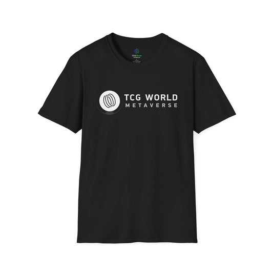TCG World Metaverse White Logo Unisex Adult Softstyle T-Shirt