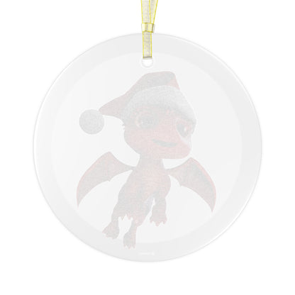 Santa Aifos Dragon Glass Ornament