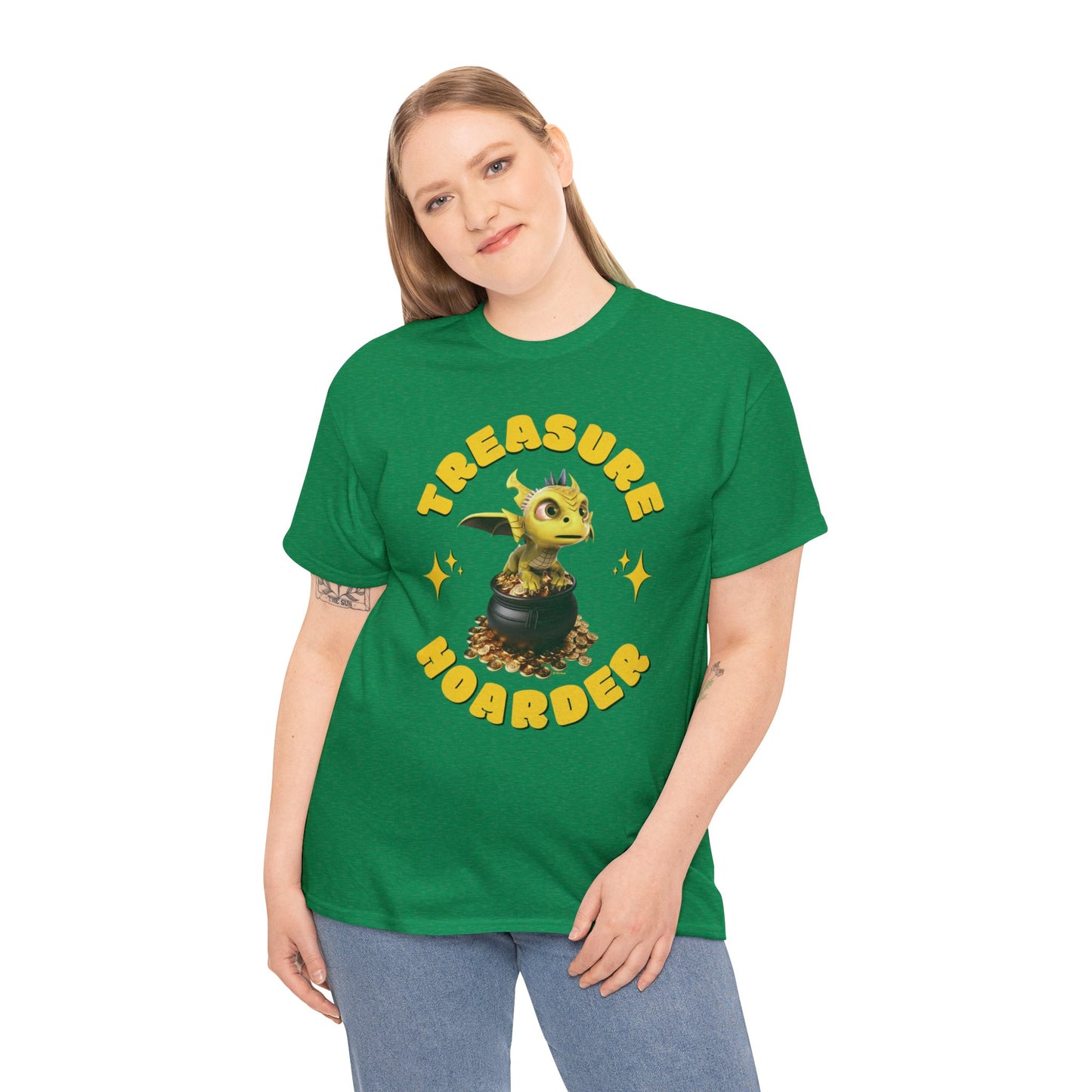 Treasure Hoarder Phaedra Saint Patrick's Day Adult Unisex Heavy Cotton Tee