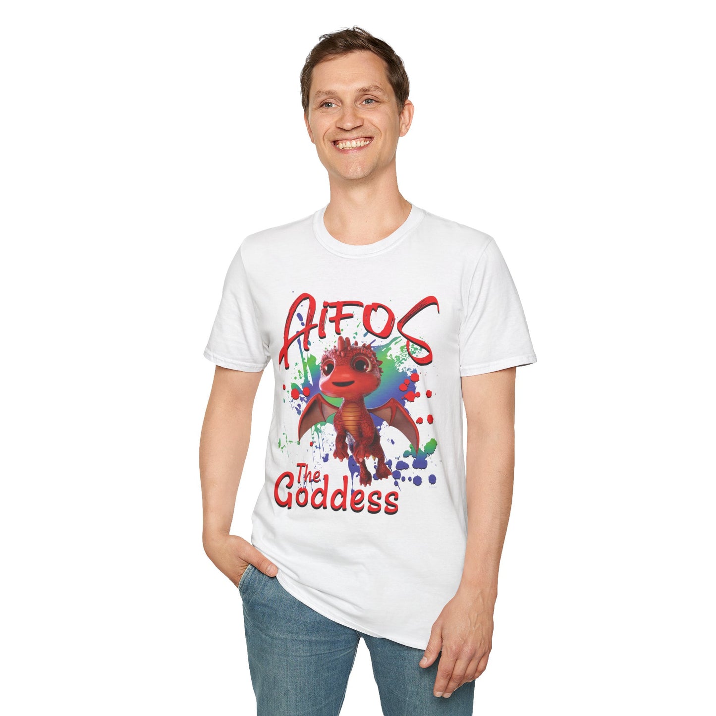 Aifos The Goddess - Paint Splatter Unisex Adult Softstyle T-Shirt