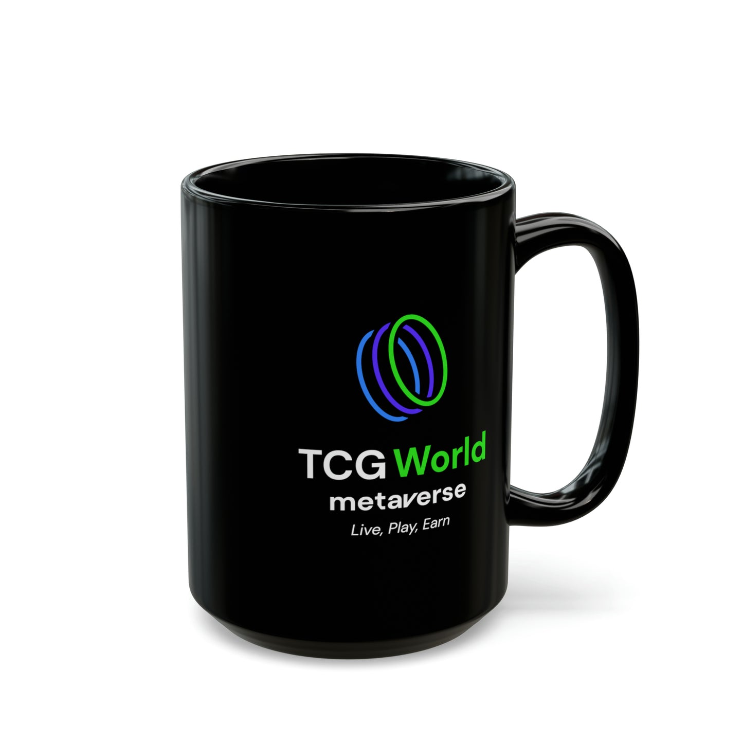 TCG World Metaverse Black Coffee Mug