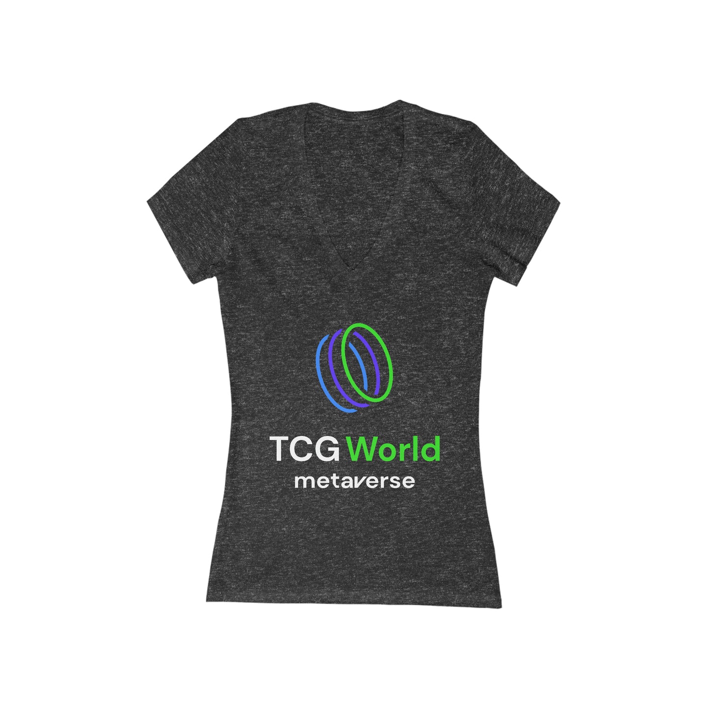 TCG World Women's Jersey Short Sleeve Deep V-Neck Tee