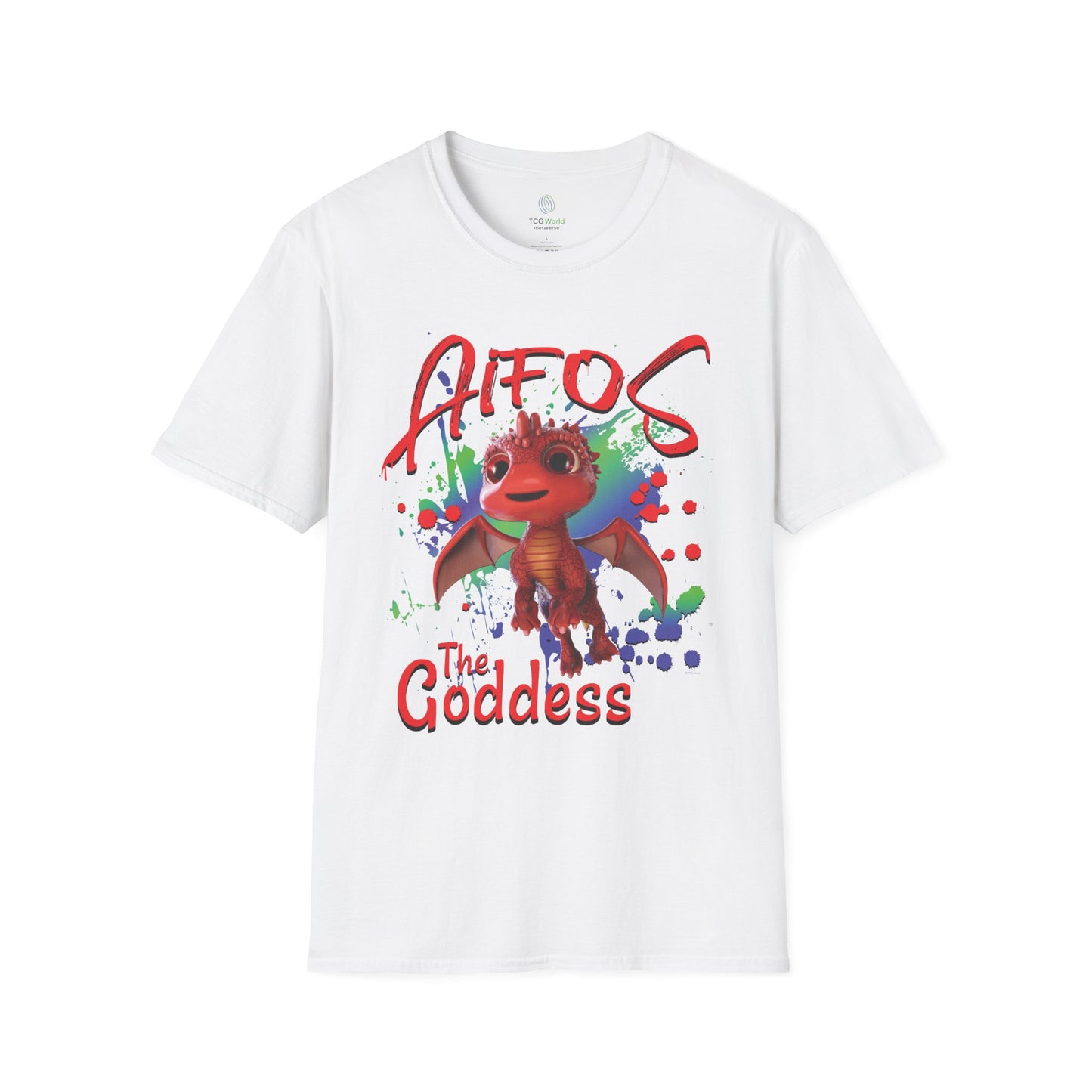 Aifos The Goddess - Paint Splatter Unisex Adult Softstyle T-Shirt