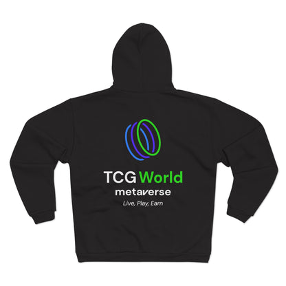 TCG World Metaverse Unisex Hooded Zip Up Sweatshirt Hoodie