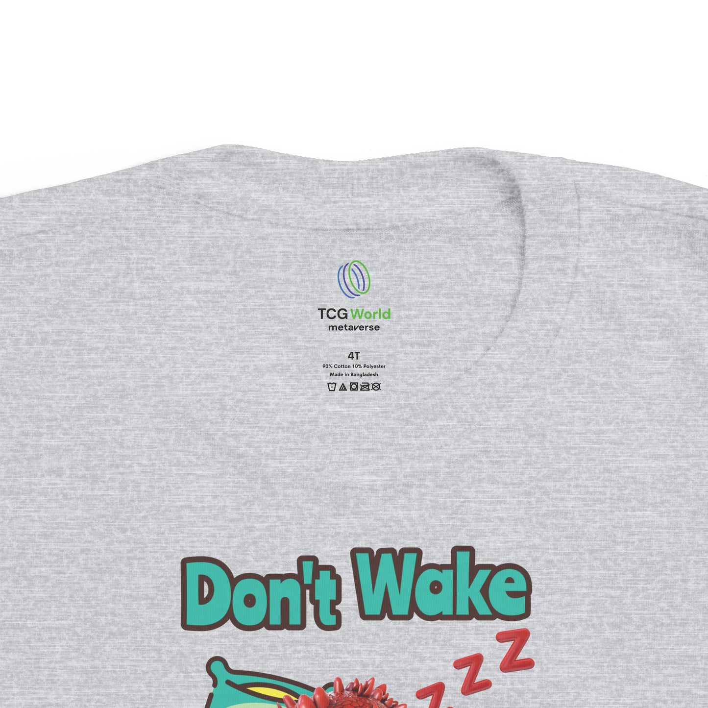 Aifos Don't Wake A Sleeping Dragon Toddler's Fine Jersey Tee Shirt