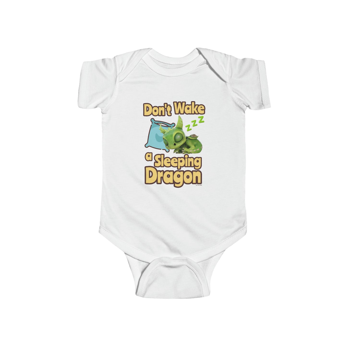 Gaia Don't Wake A Sleeping Dragon - Infant Fine Jersey Bodysuit