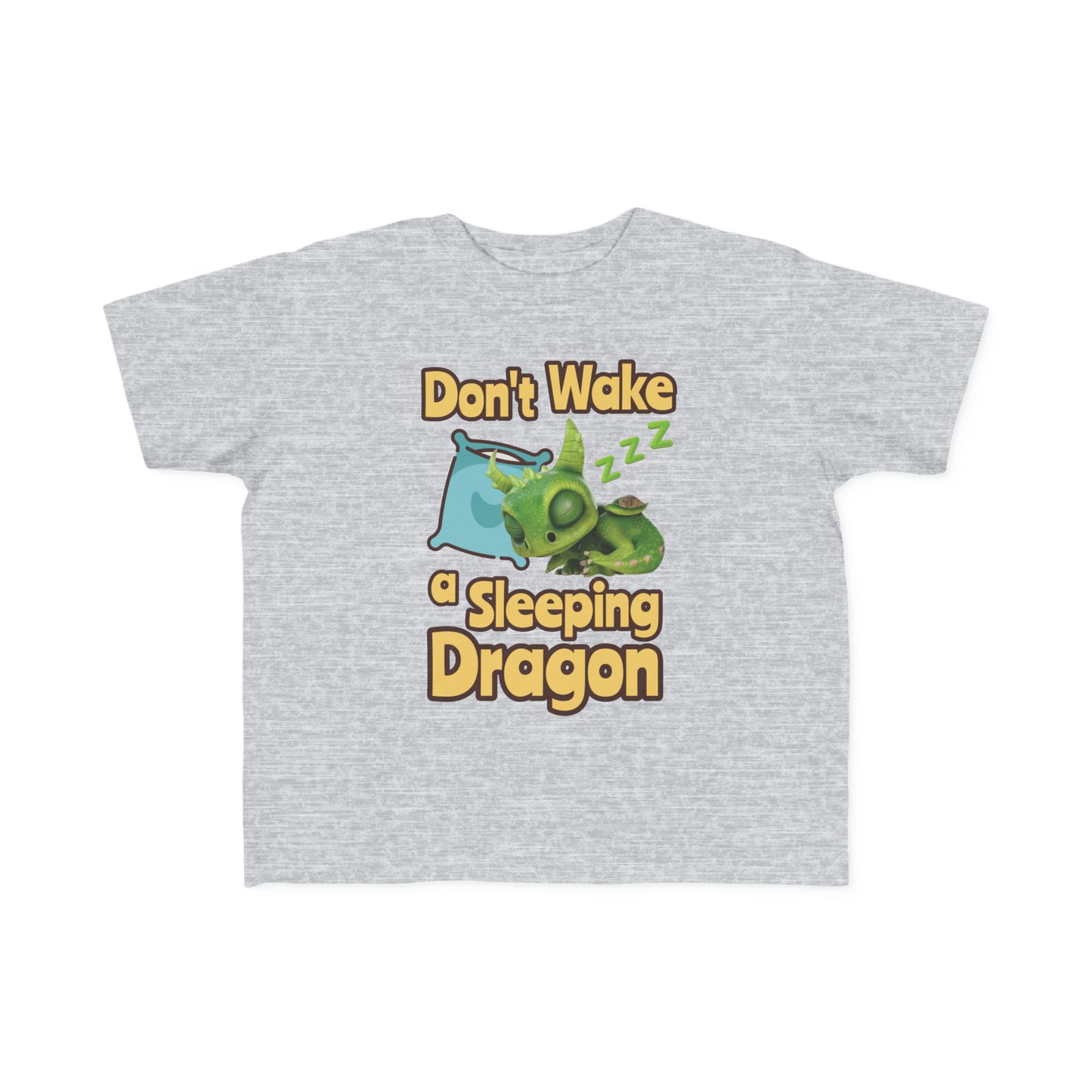 Gaia Don't Wake A Sleeping Dragon Toddler's Fine Jersey Tee Shirt