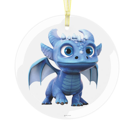 Baby Boreas Dragon Glass Ornament