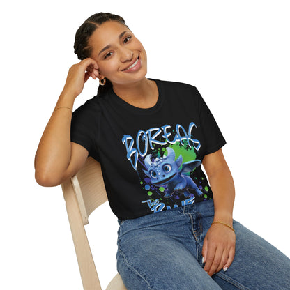 Boreas The Blue - Paint Splatter Unisex Adult Softstyle T-Shirt