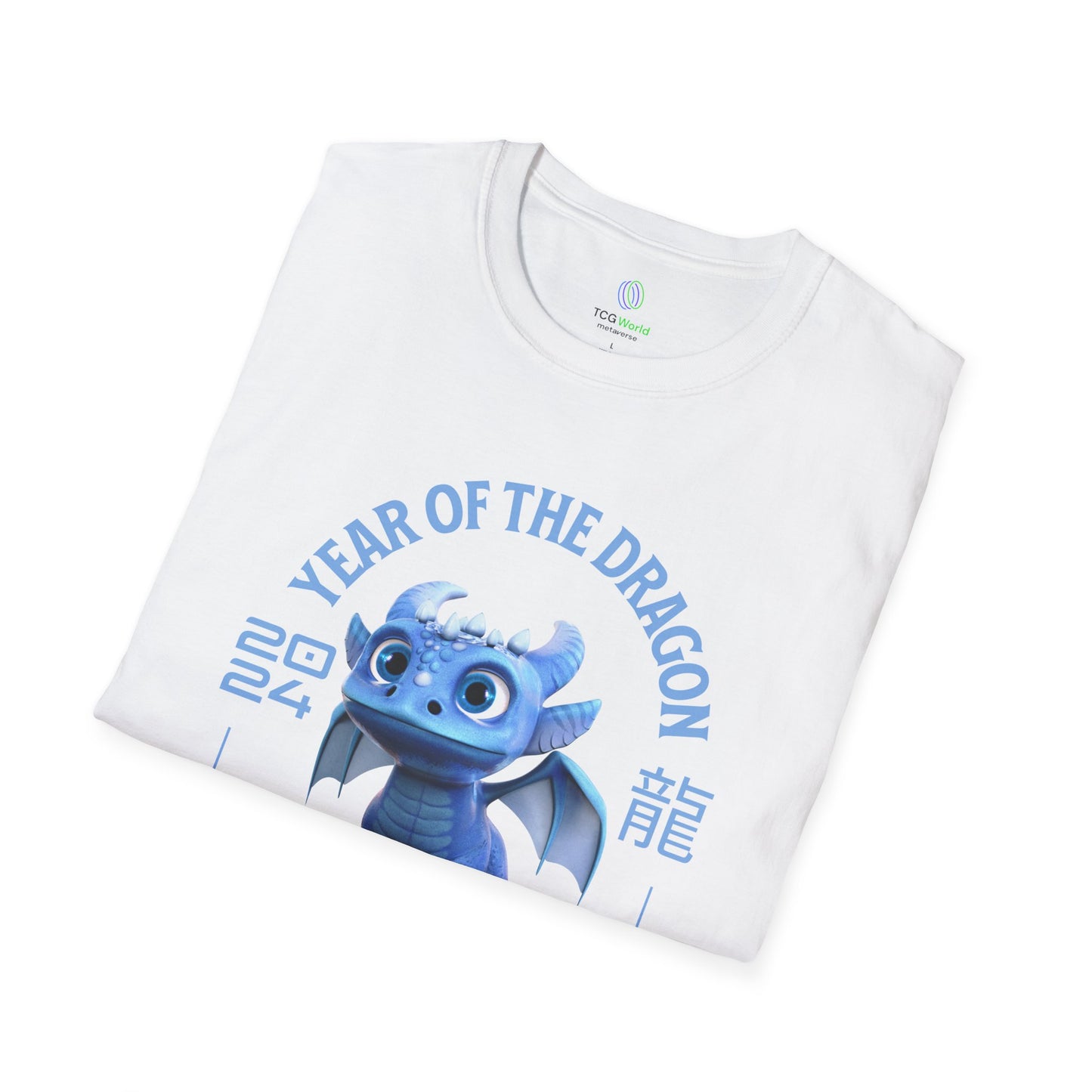 2024 Year of the Dragon - Boreas the Blue - Unisex Adult Softstyle T-Shirt