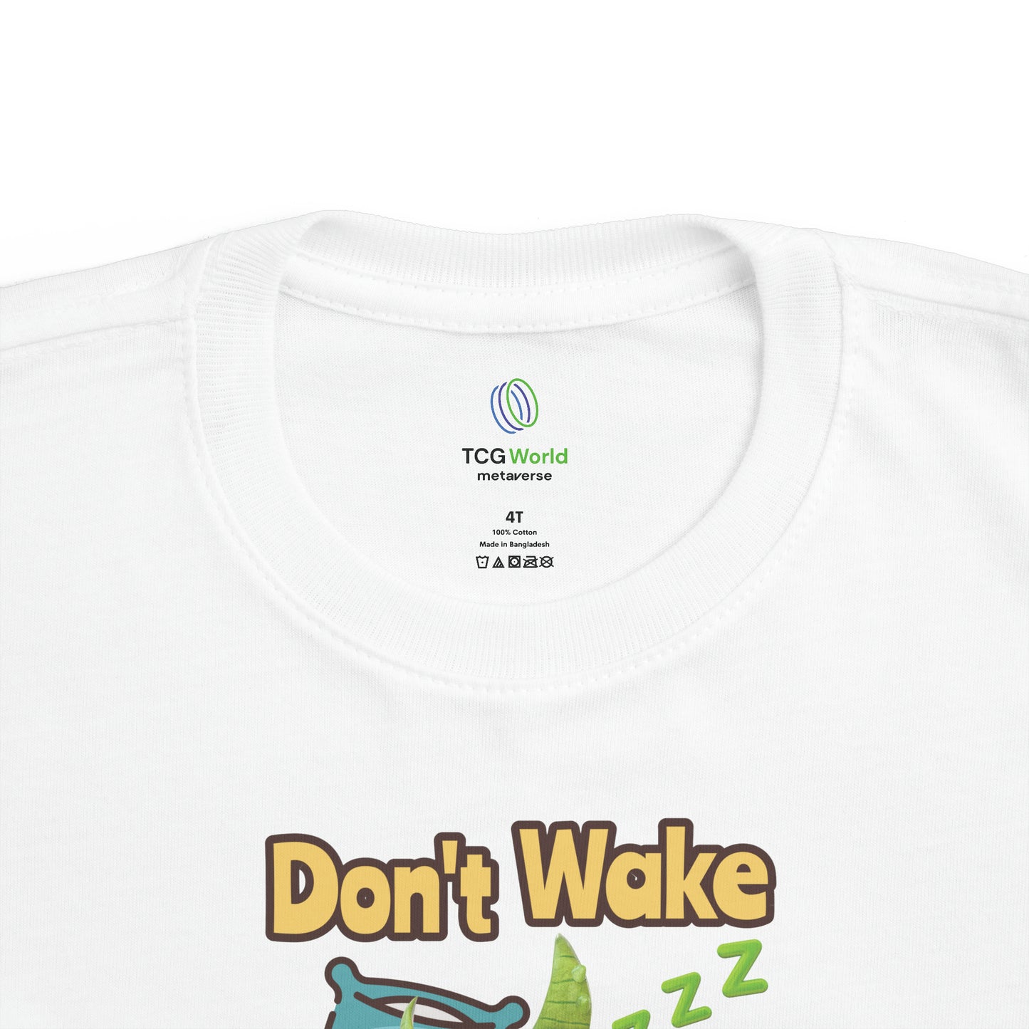 Gaia Don't Wake A Sleeping Dragon Toddler's Fine Jersey Tee Shirt