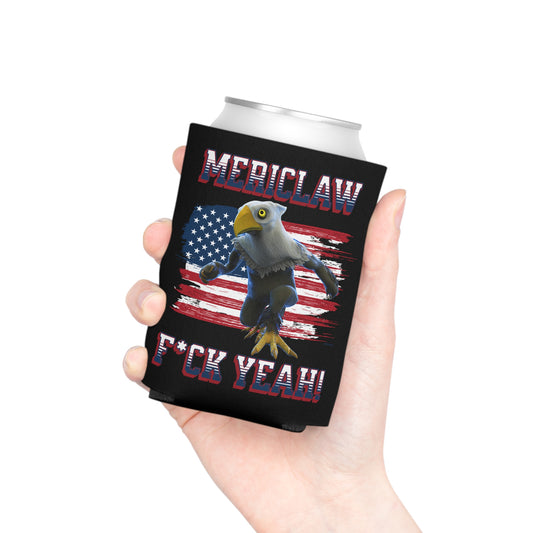 Mericlaw F*ck Yeah (Extra American) - TCG World Metaverse Sprite / American Flag Can Cooler - Black