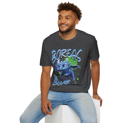 Boreas The Blue - Paint Splatter Unisex Adult Softstyle T-Shirt