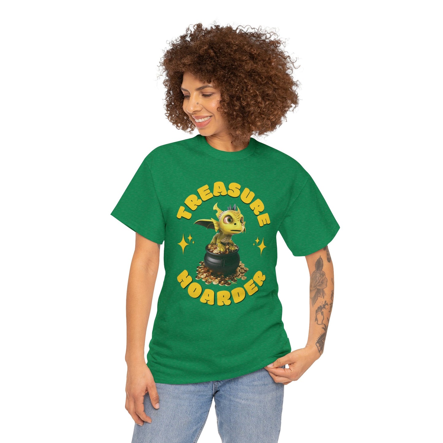 Treasure Hoarder Phaedra Saint Patrick's Day Adult Unisex Heavy Cotton Tee