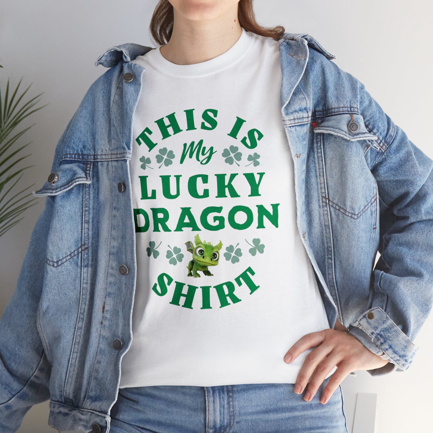 This is my Lucky Dragon Shirt Gaia Saint Patrick's Day Adult Unisex Heavy Cotton Tee