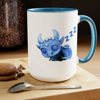 Baby Boreas Dragon - Two-Toned Coffee Mug, 15oz