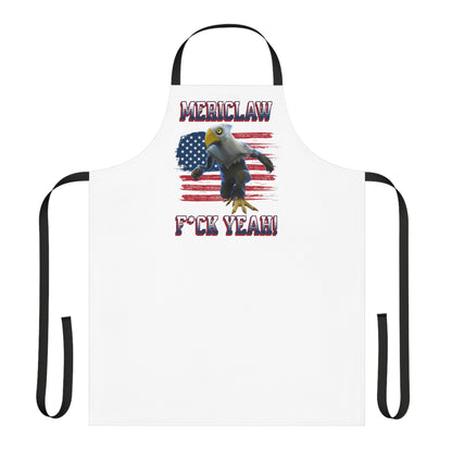 Mericlaw F*ck Yeah (Extra American) - TCG World Metaverse Sprite / American Flag BBQ Kitchen Apron - White