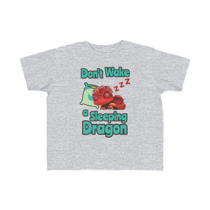 Aifos Don't Wake A Sleeping Dragon Toddler's Fine Jersey Tee Shirt