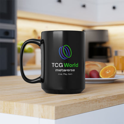 TCG World Metaverse Black Coffee Mug