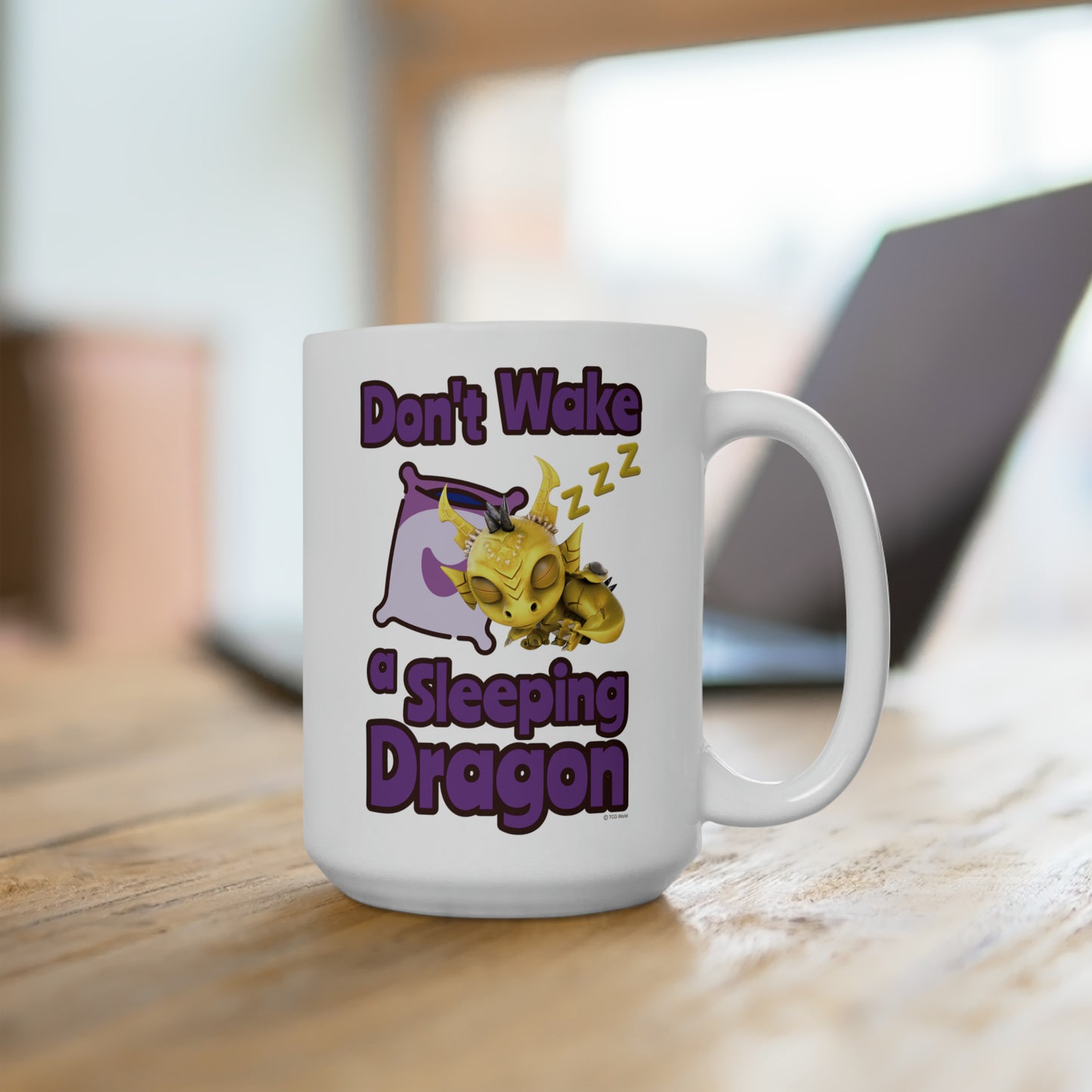 Phaedra Don't Wake A Sleeping Dragon Ceramic Mug 15oz