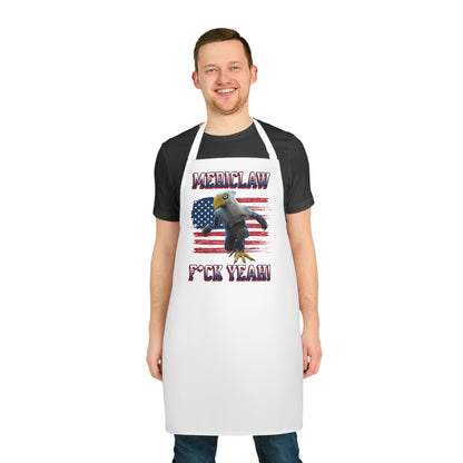 Mericlaw F*ck Yeah (Extra American) - TCG World Metaverse Sprite / American Flag BBQ Kitchen Apron - White