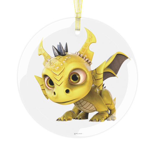 Baby Phaedra Dragon Glass Ornament