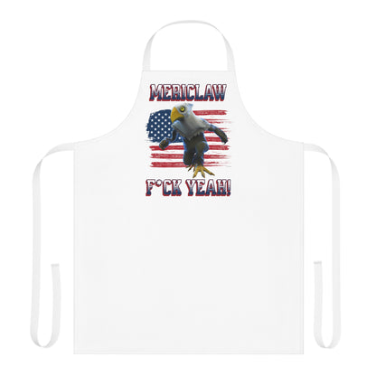 Mericlaw F*ck Yeah (Extra American) - TCG World Metaverse Sprite / American Flag BBQ Kitchen Apron - White