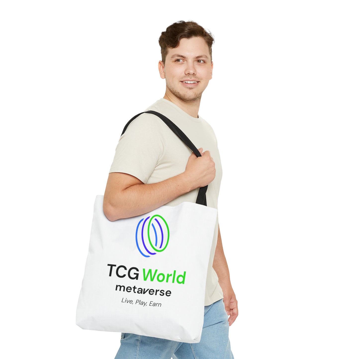 TCG World Metaverse Tote Bag - White