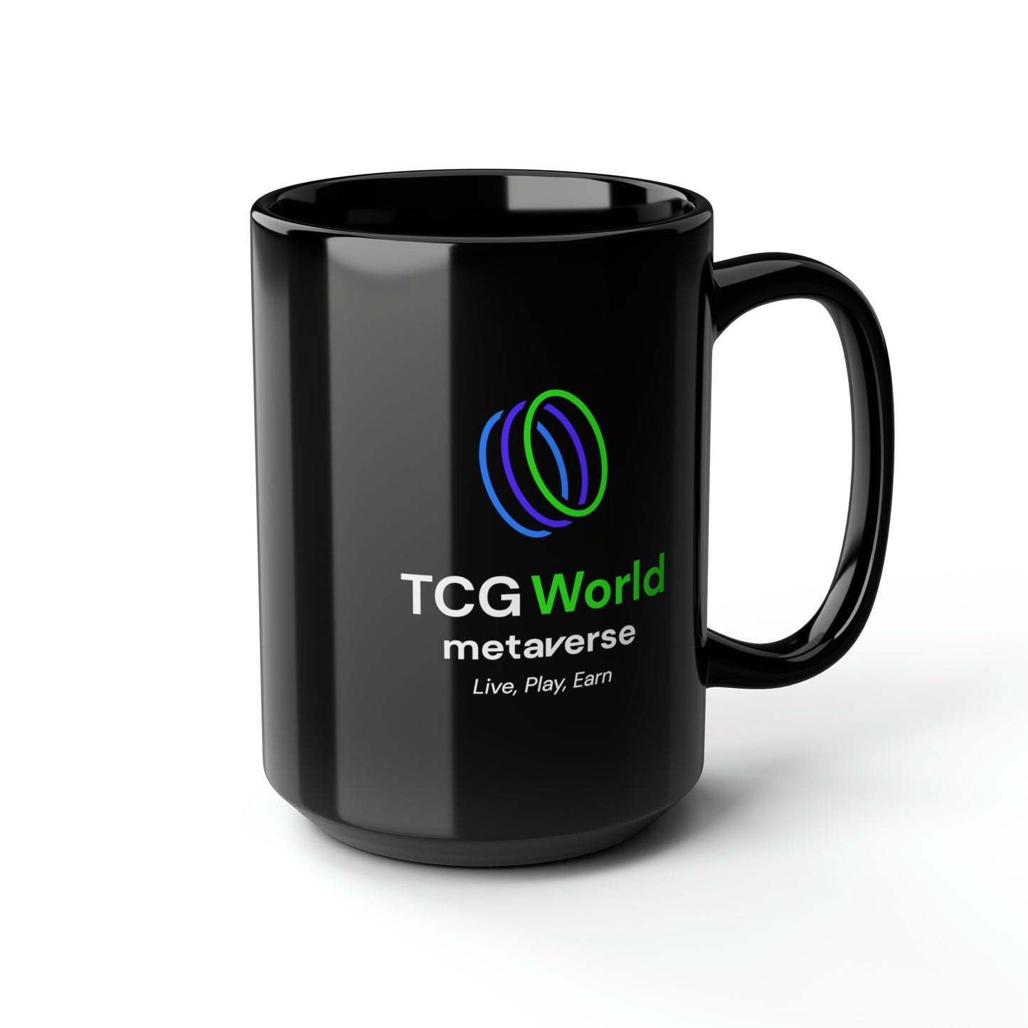 TCG World Metaverse Black Coffee Mug