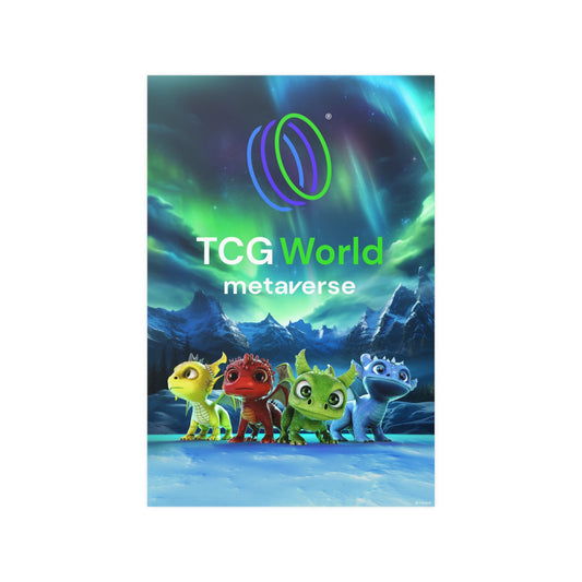TCG World Baby Dragons Satin Poster