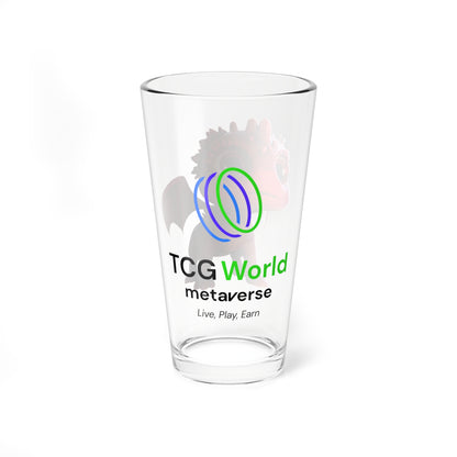 Aifos the Adorable Baby Dragon - TCG World Metaverse Tall Serving Glass, 16oz