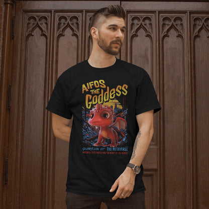 Aifos The Goddess Guardian of the Metaverse Unisex Adult Softstyle T-Shirt