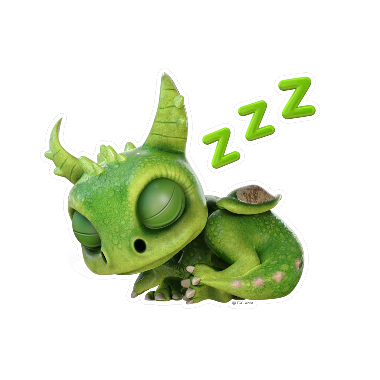 Gaia Sleeping Baby Dragon Kiss-Cut Vinyl Decal