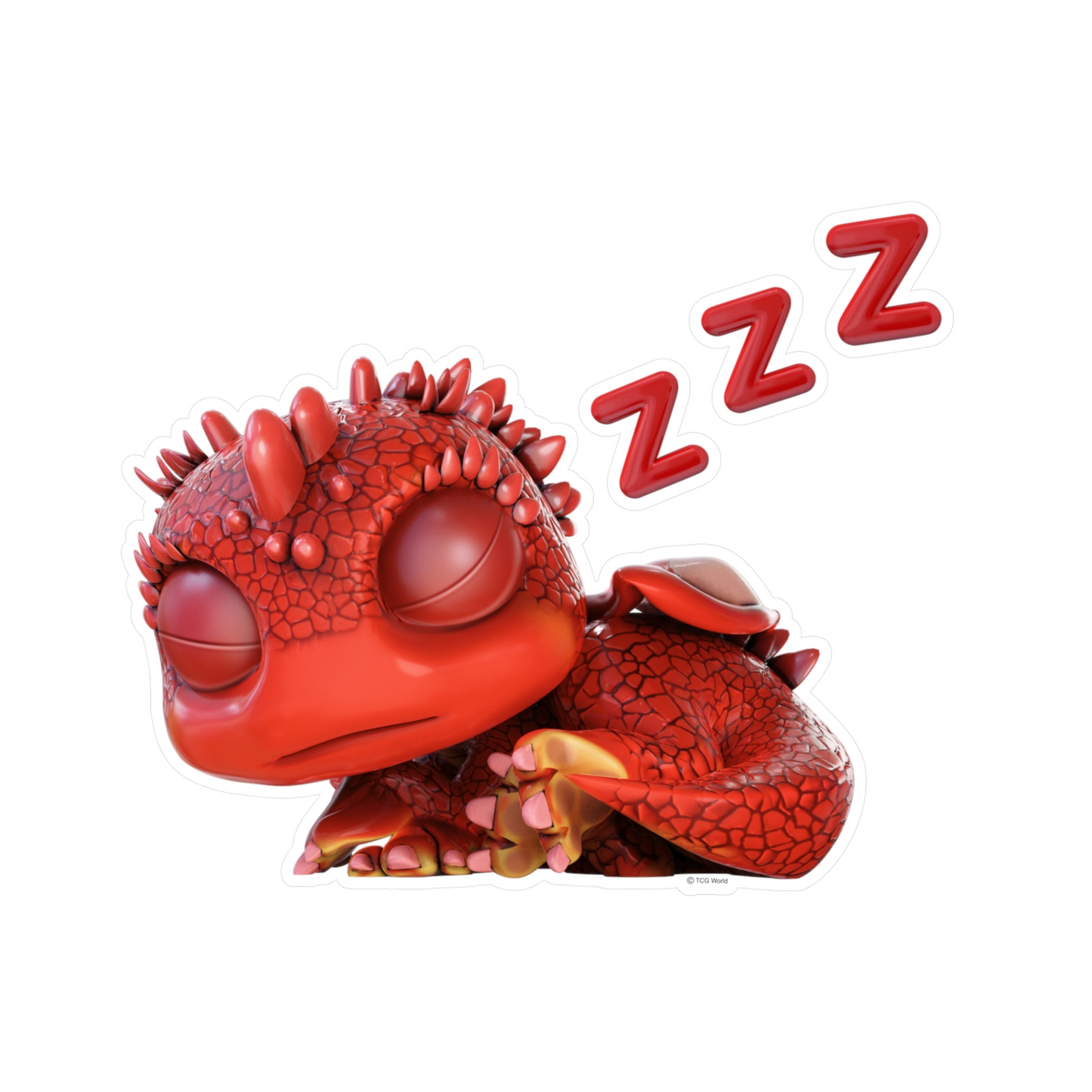 Aifos Sleeping - TCG World Metaverse Baby Dragon Kiss-Cut Vinyl Decal