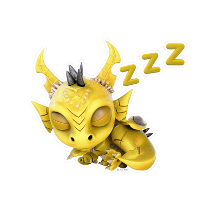 Phaedra Sleeping Baby Dragon Kiss-Cut Vinyl Decal