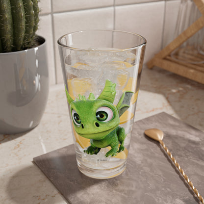 Gaia the Adorable Baby Dragon - TCG World Metaverse Tall Serving Glass, 16oz