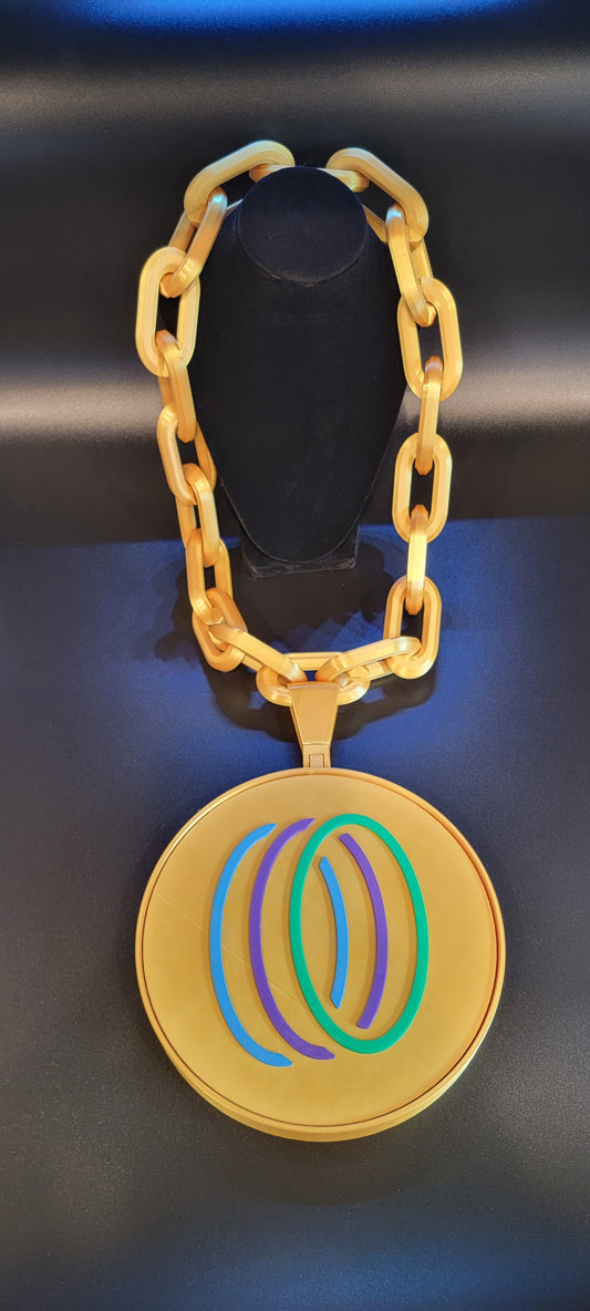 TCG World Metaverse Oversized Bling Necklace by KinKat Creations