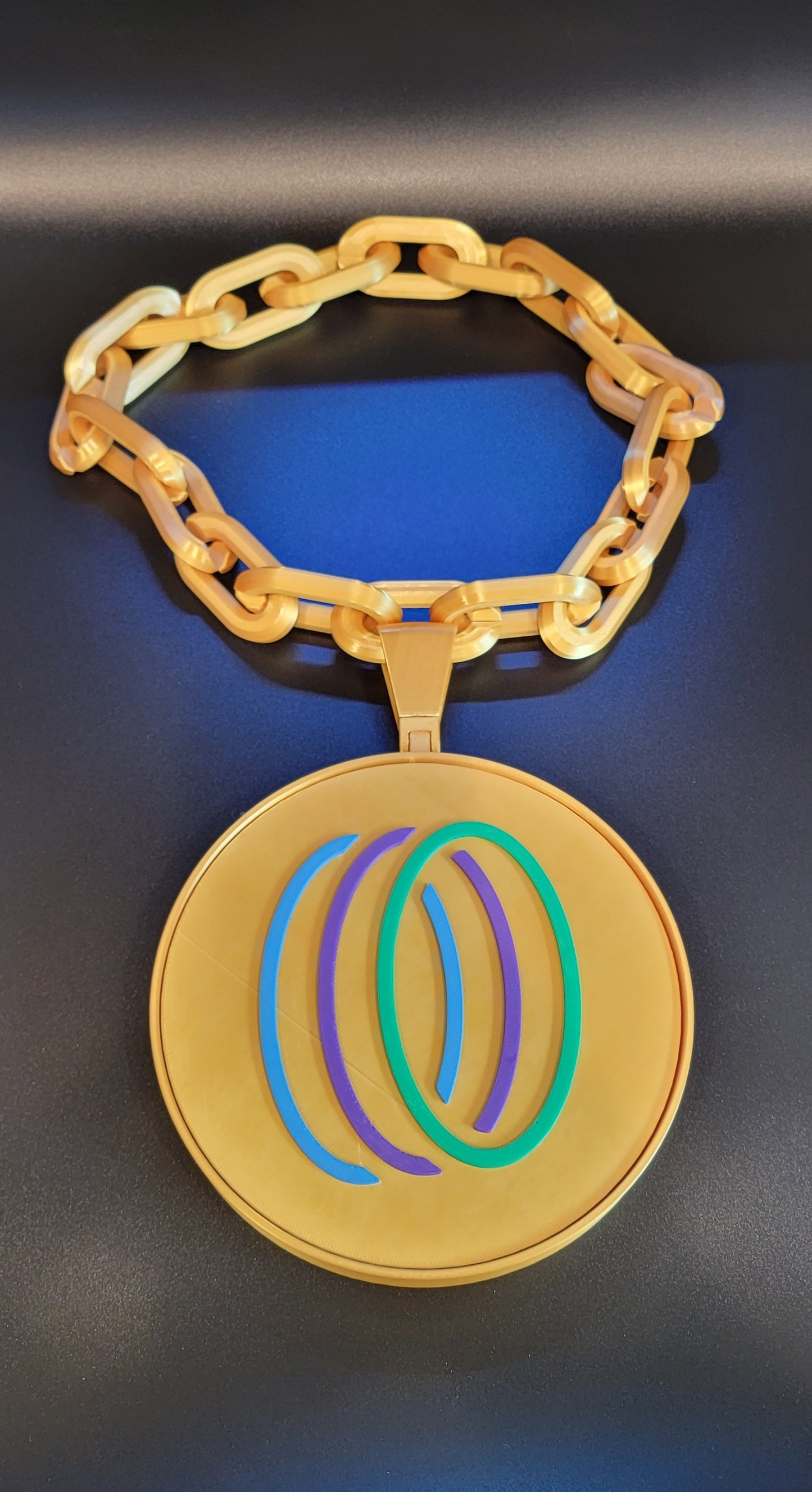 TCG World Metaverse Oversized Bling Necklace by KinKat Creations